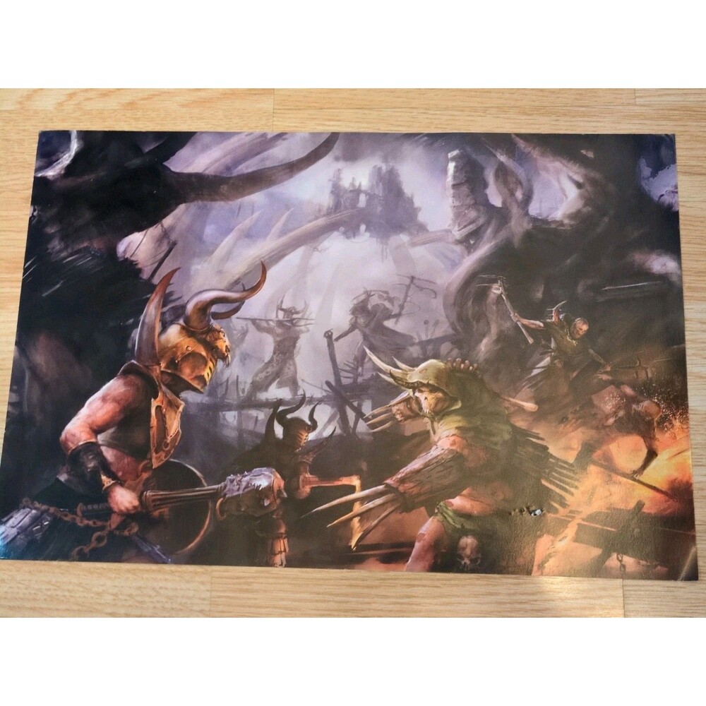 2022 Warhammer Age Of Sigmar Warcry Promotional Poster 17" X 11"